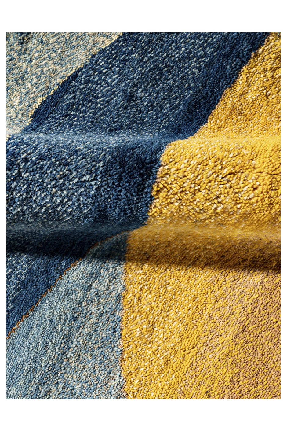 Gabbeh Teppich-Unikat - Goldene Landschaft