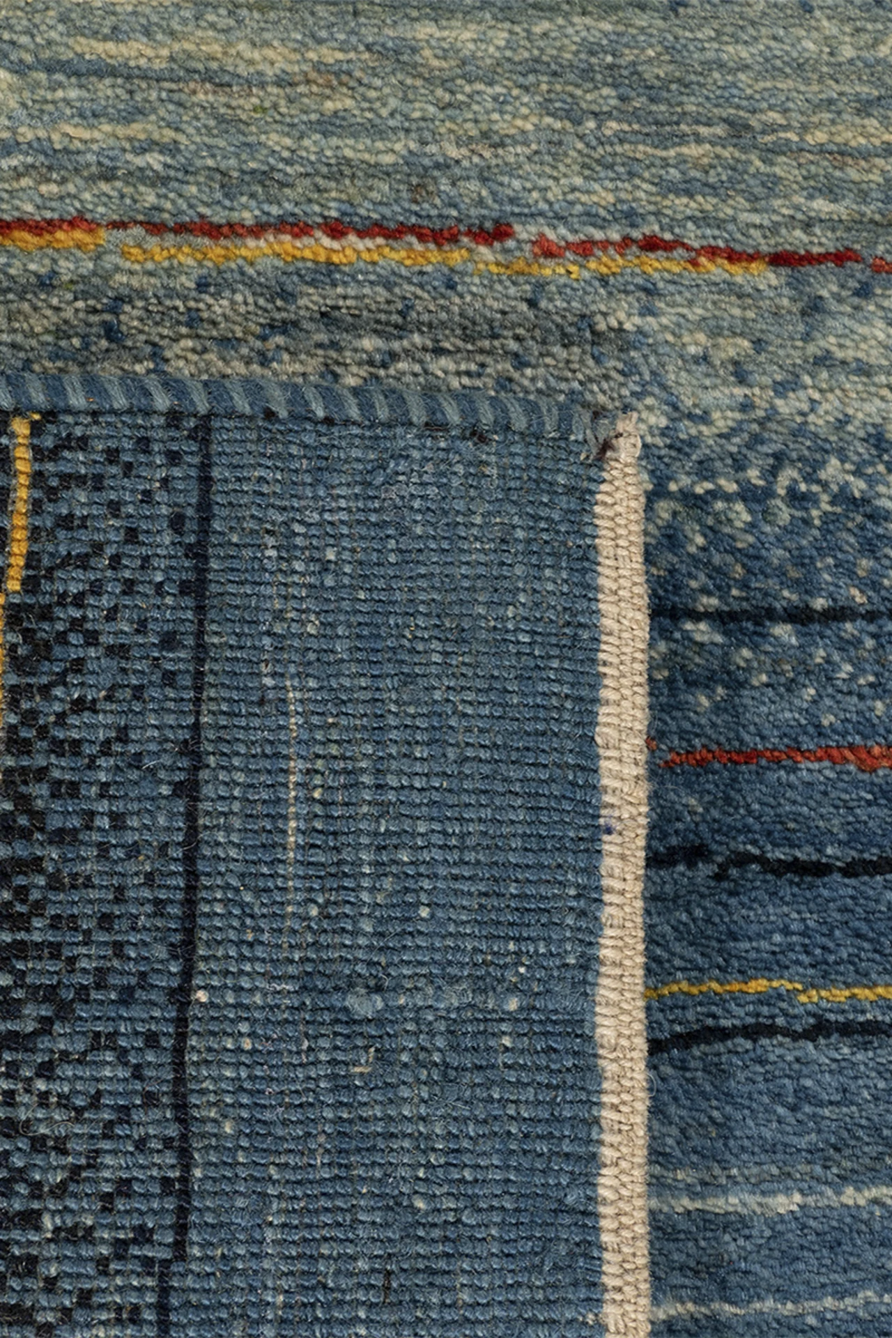 Gabbeh Teppich-Unikat - royalblaue Oase