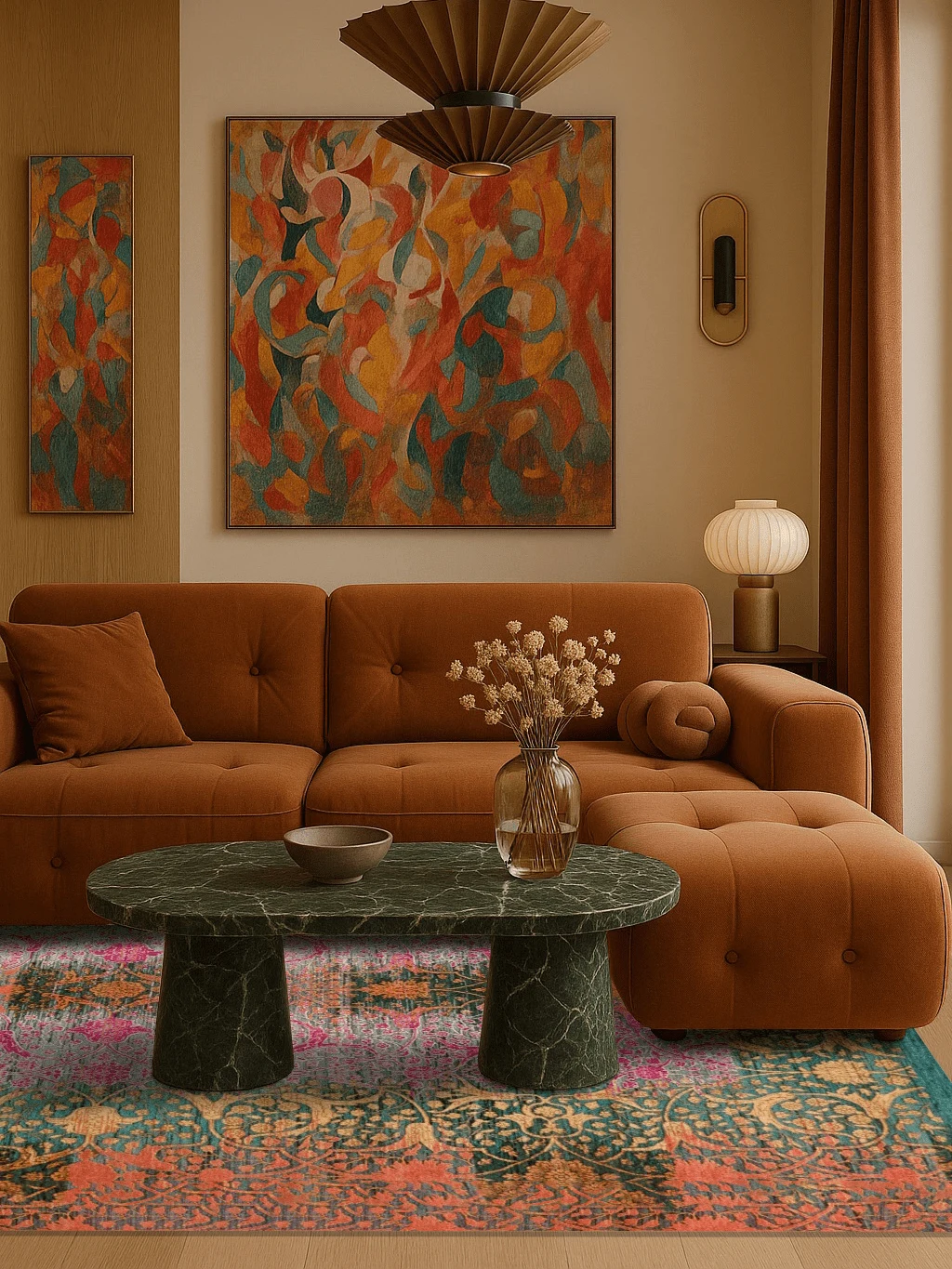 Jordan Collection Designteppich - Palmetta