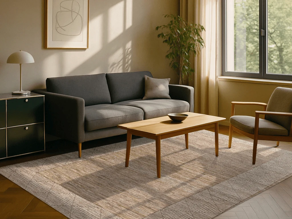 Gabbeh-Art Teppich - Sandgeflecht