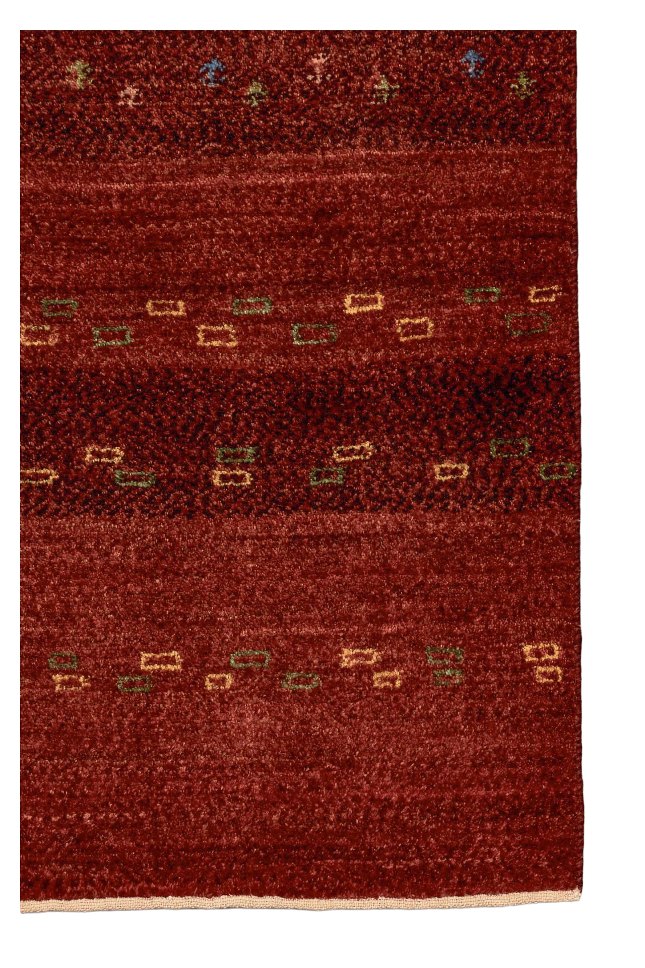 Gabbeh Teppich-Unikat - Mohnweide