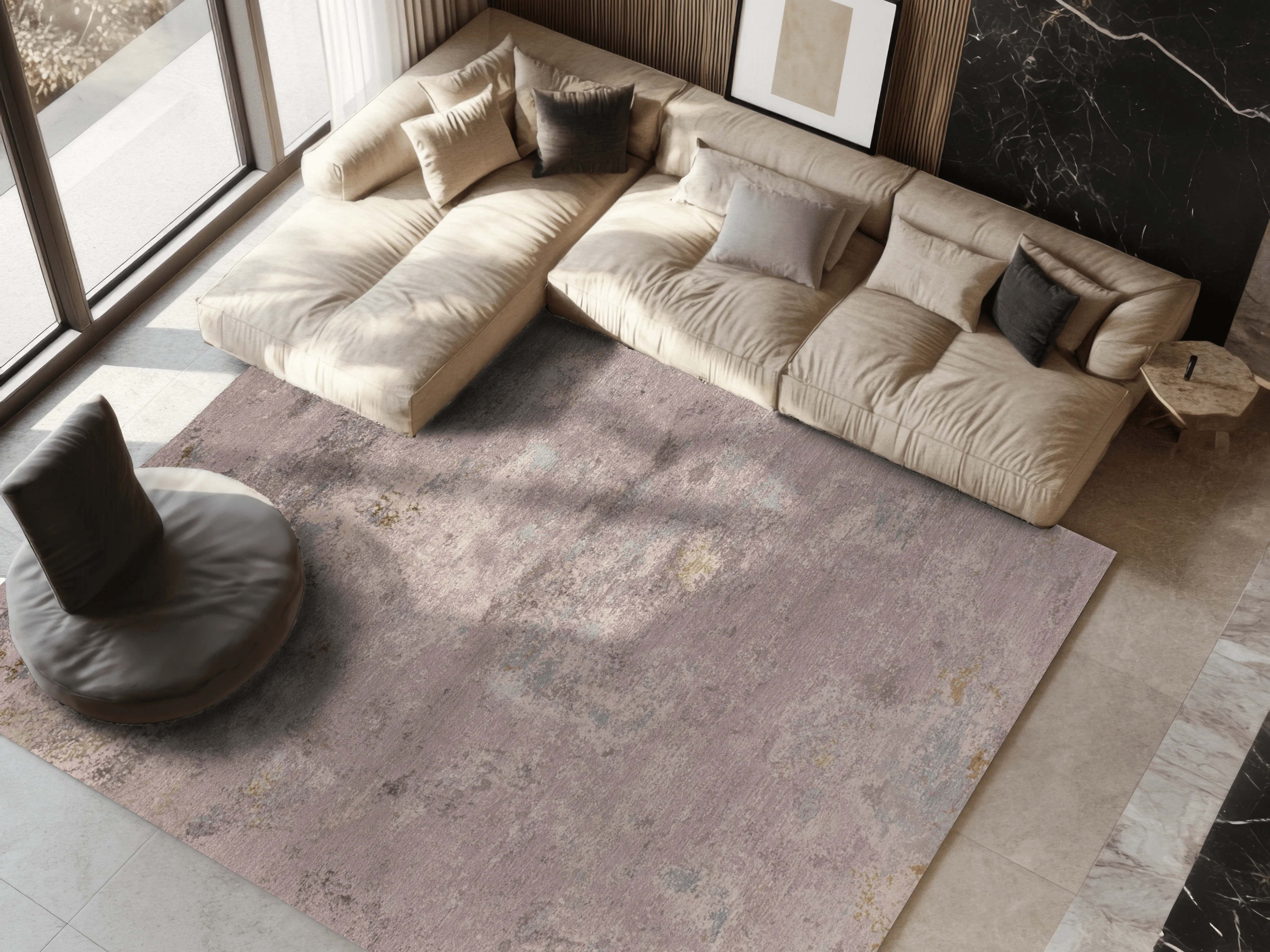 Jordan Collection Designteppich - Lavendelfeld