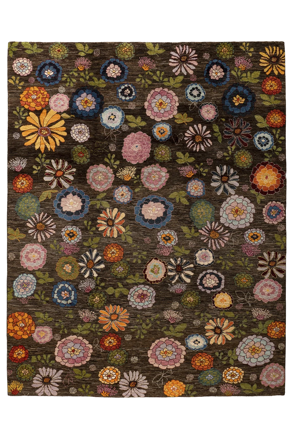 Gabbeh Teppich-Unikat - buntes Blumenfeld