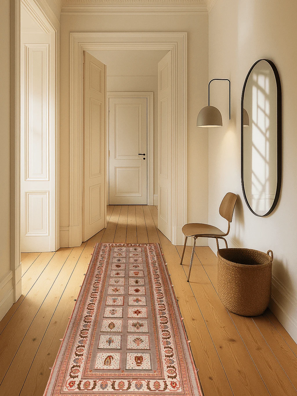 Kelim Teppichläufer - Soumakh Beige