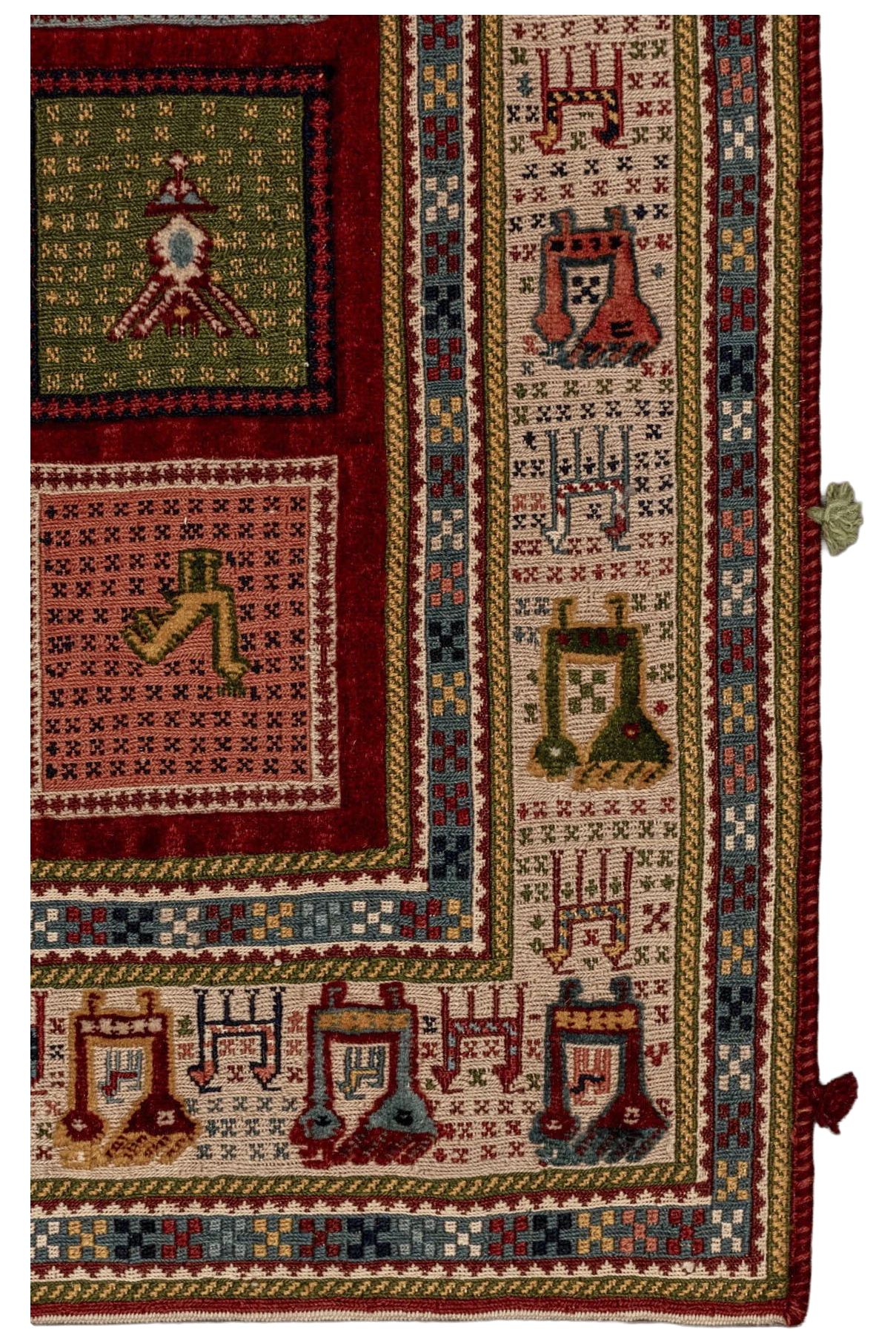 Kelim Teppich - Soumakh Würfel