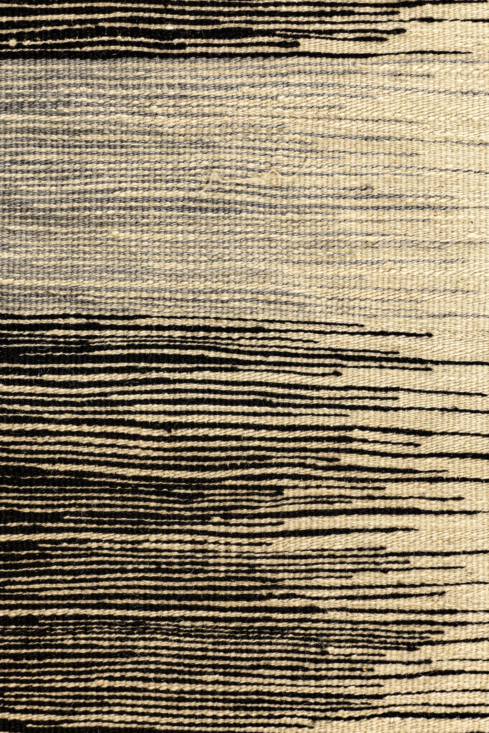 Kelim Teppich - Graphitlicht