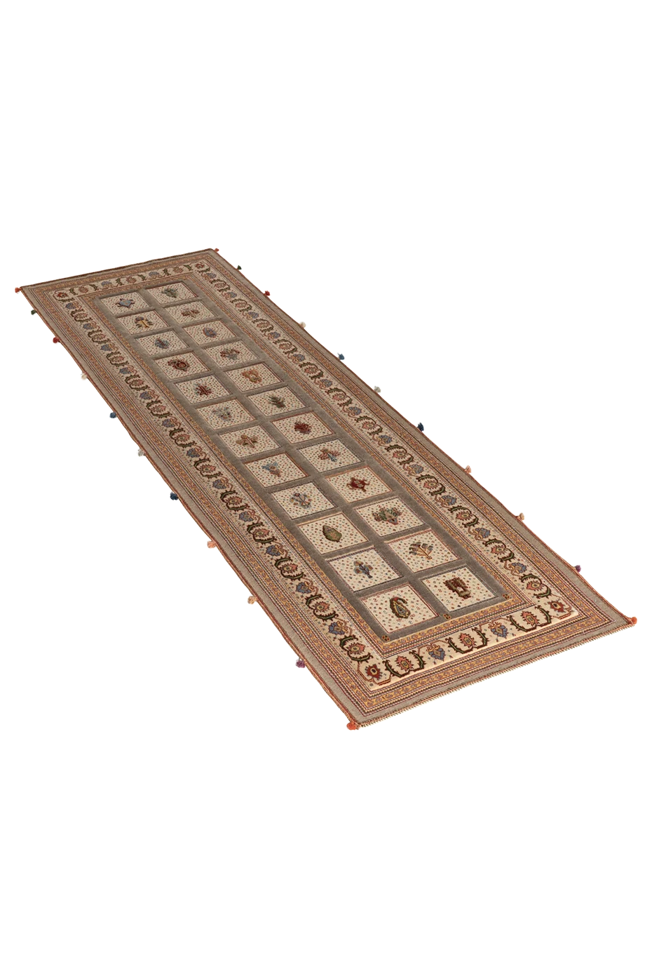 Kelim Teppichläufer - Soumakh Beige