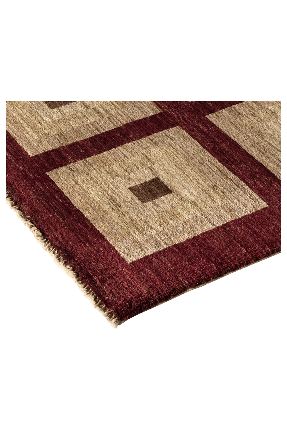 Gabbeh-Art Teppich - Lichtquadrate