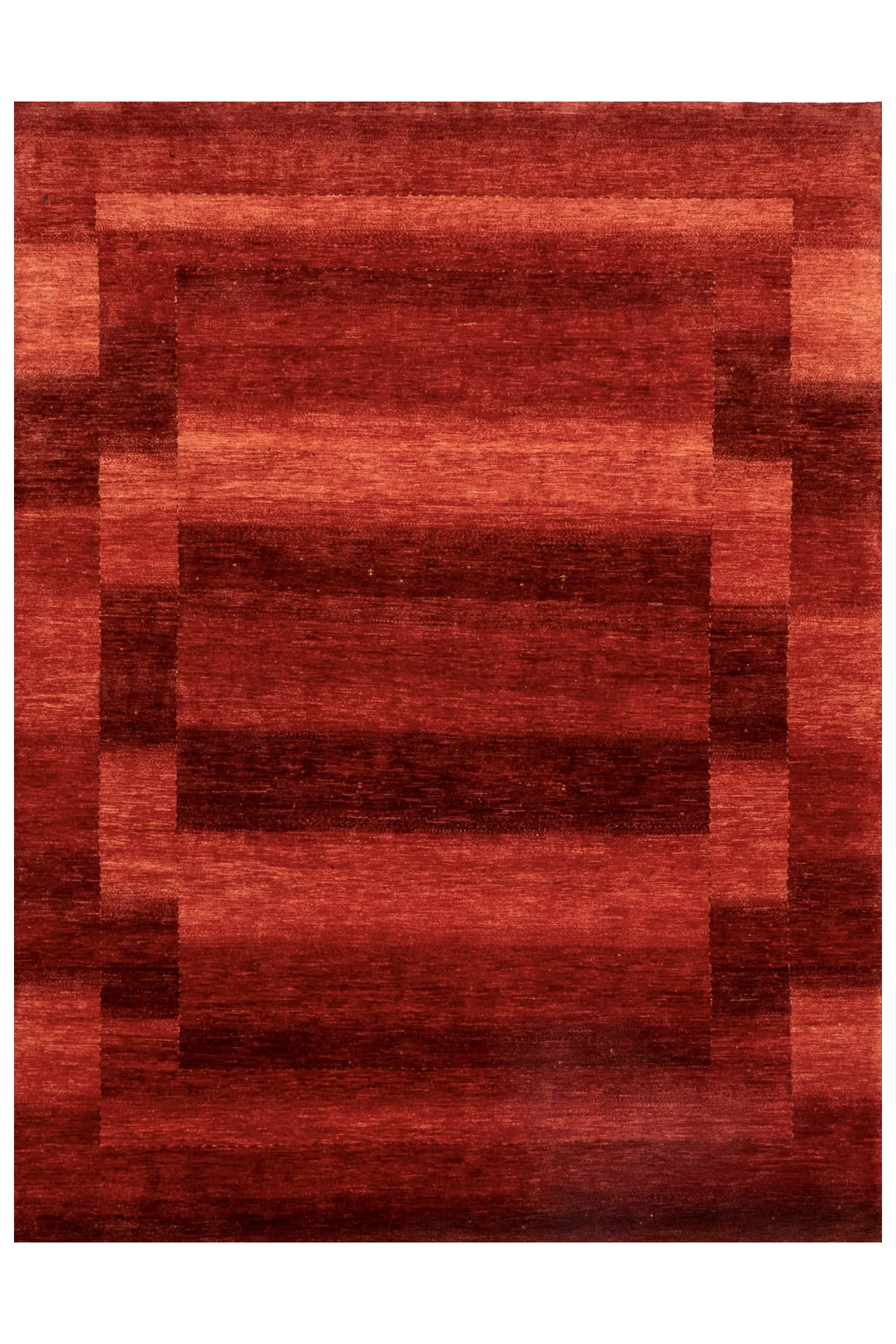 Gabbeh Teppich-Unikat - Rote Landschaft