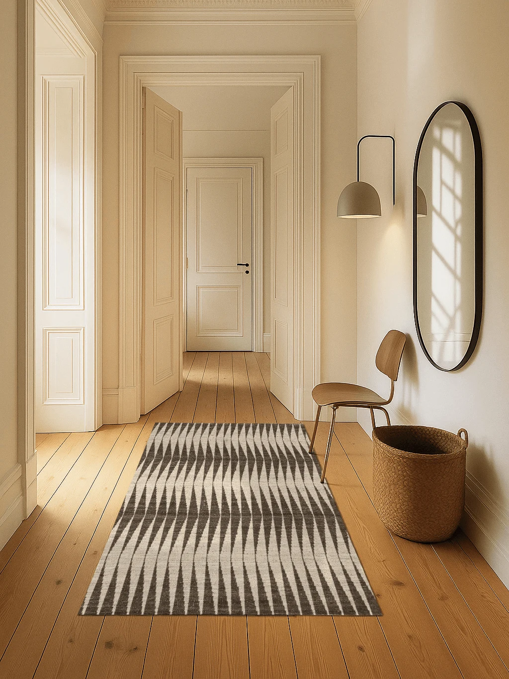 Kelim Teppich - Beige Arrows