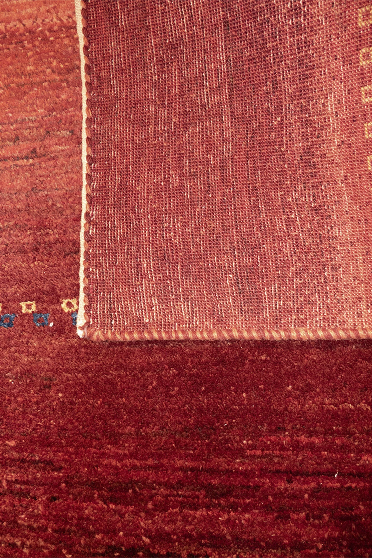 Gabbeh Teppich-Unikat - rote Mohnweide