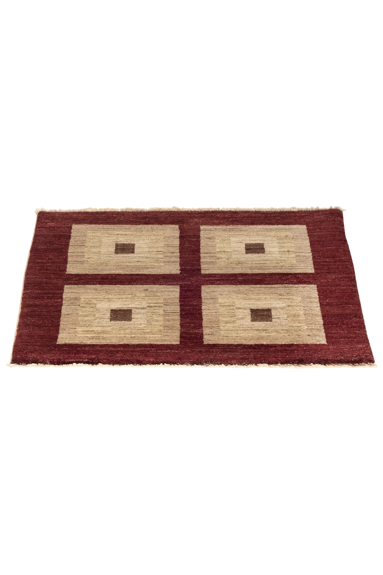 Gabbeh-Art Teppich - Lichtquadrate
