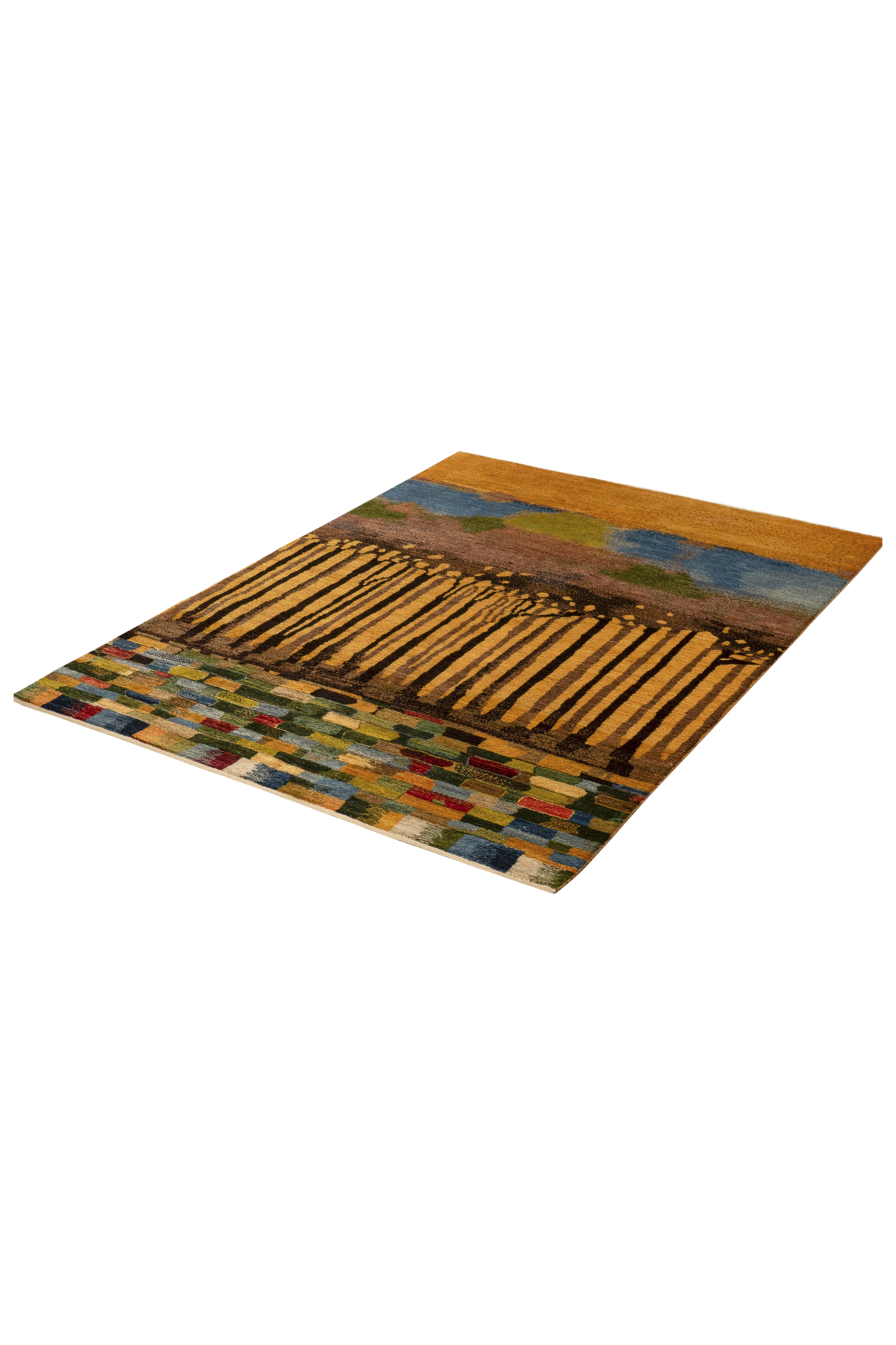 Gabbeh Teppich-Unikat - Baumaquarell