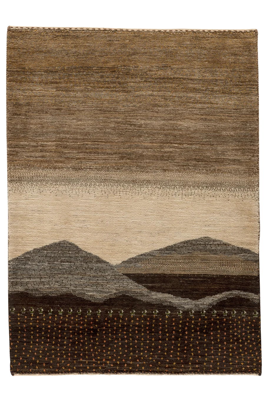 Gabbeh Teppich-Unikat - Gebirge
