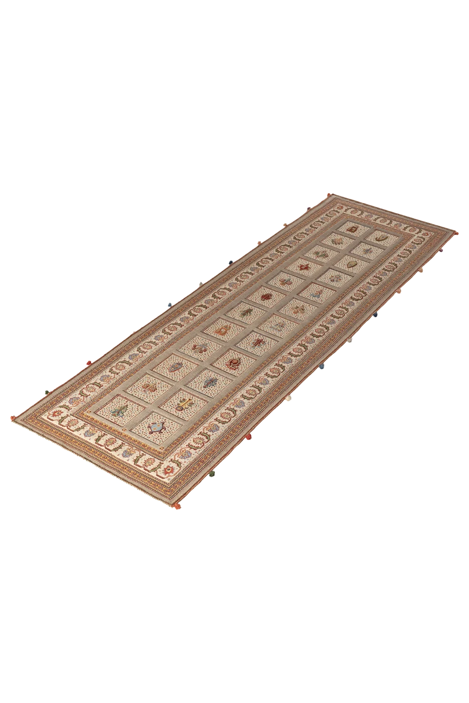 Kelim Teppichläufer - Soumakh Beige