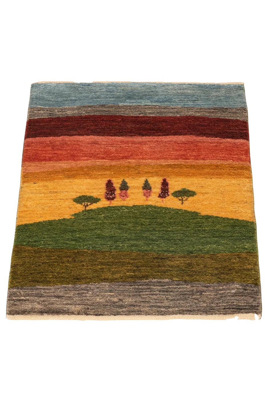 Gabbeh Teppich-Unikat - bunte Baumoase