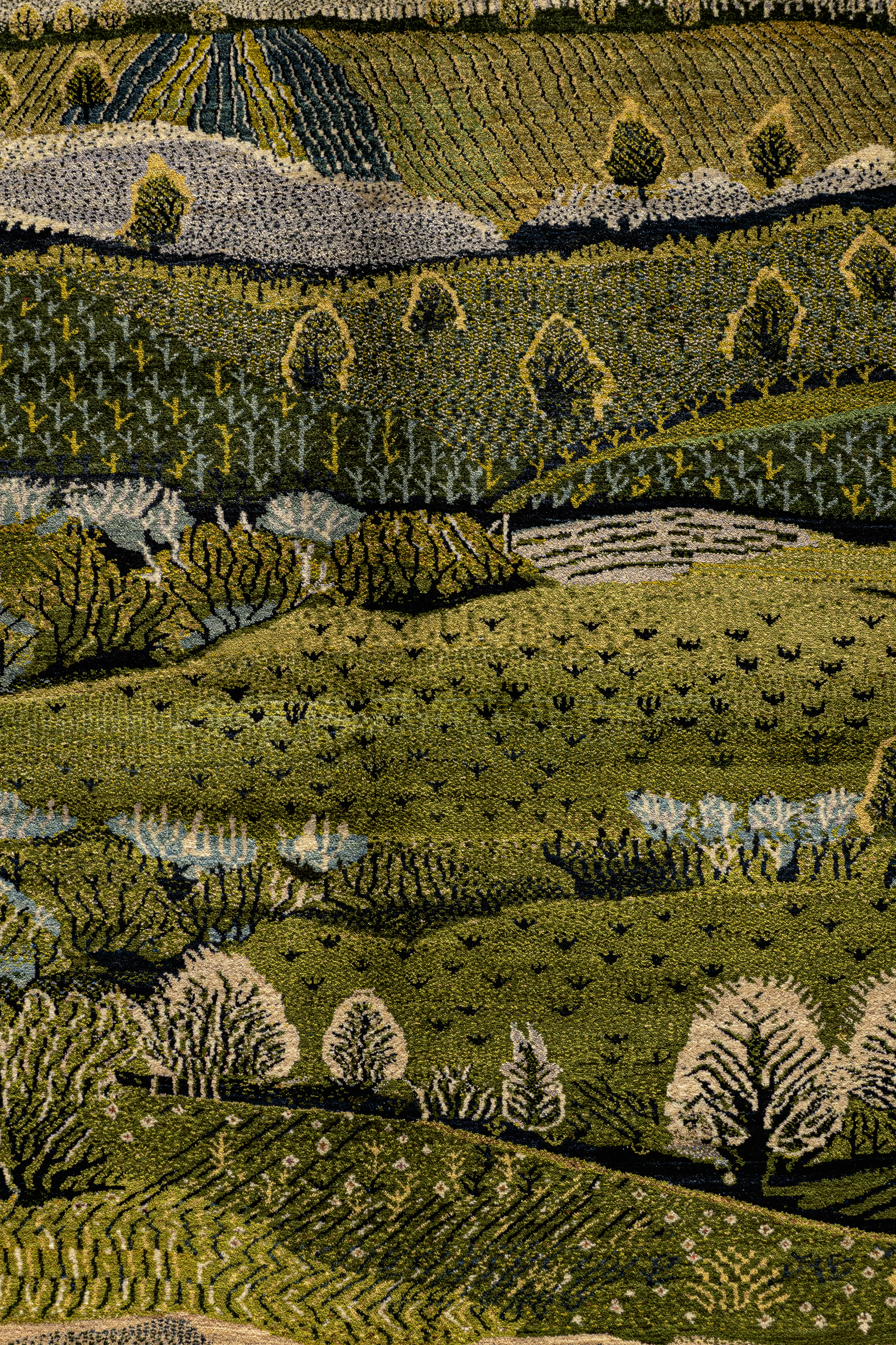 Gabbeh Teppich-Unikat - Frühlingshügel