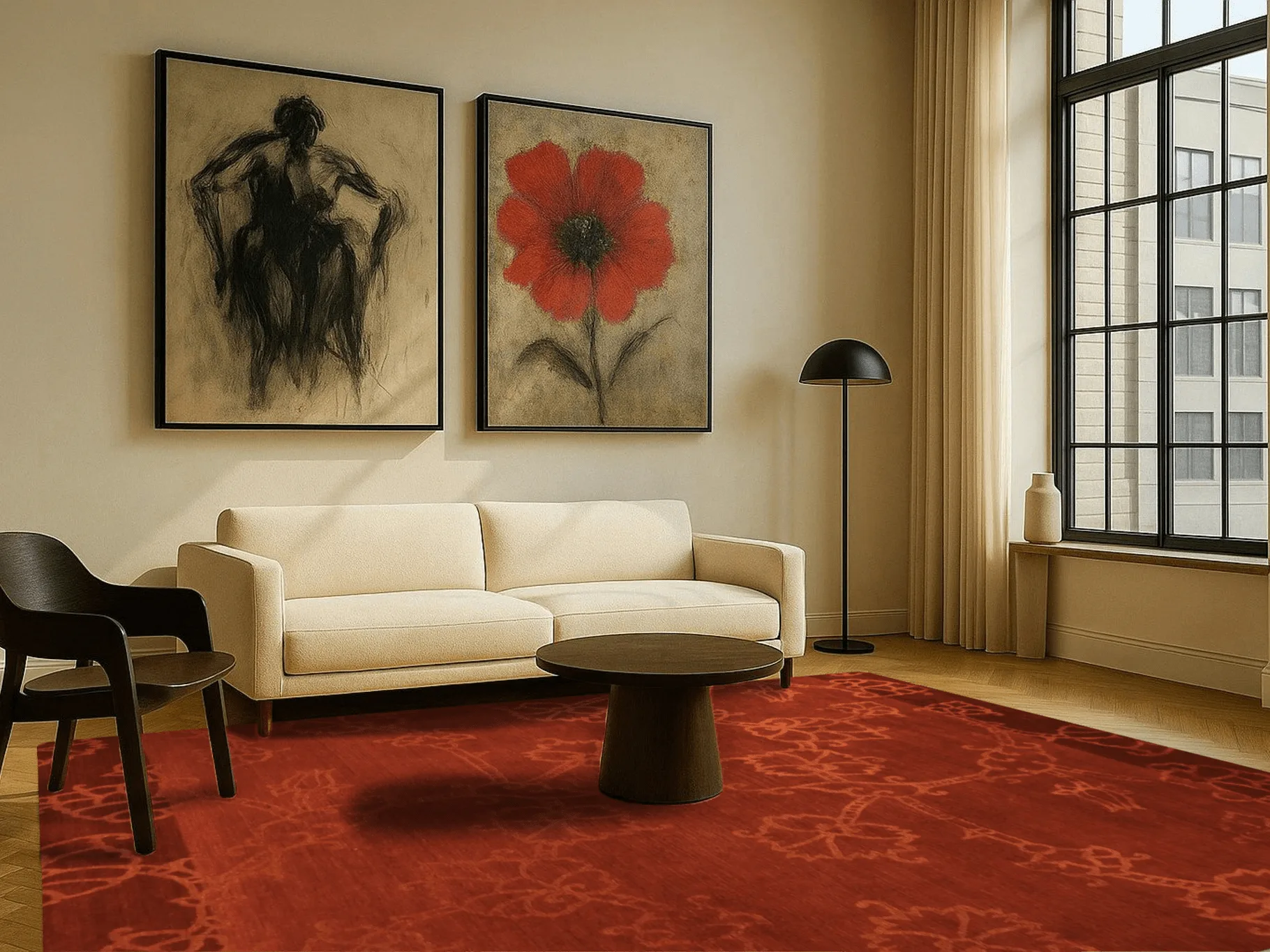 Jordan Masterpiece Designteppich - Flowers