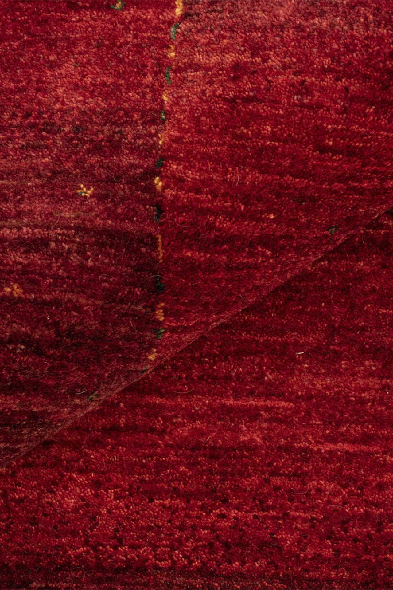 Gabbeh Teppich-Unikat - Rote Landschaft