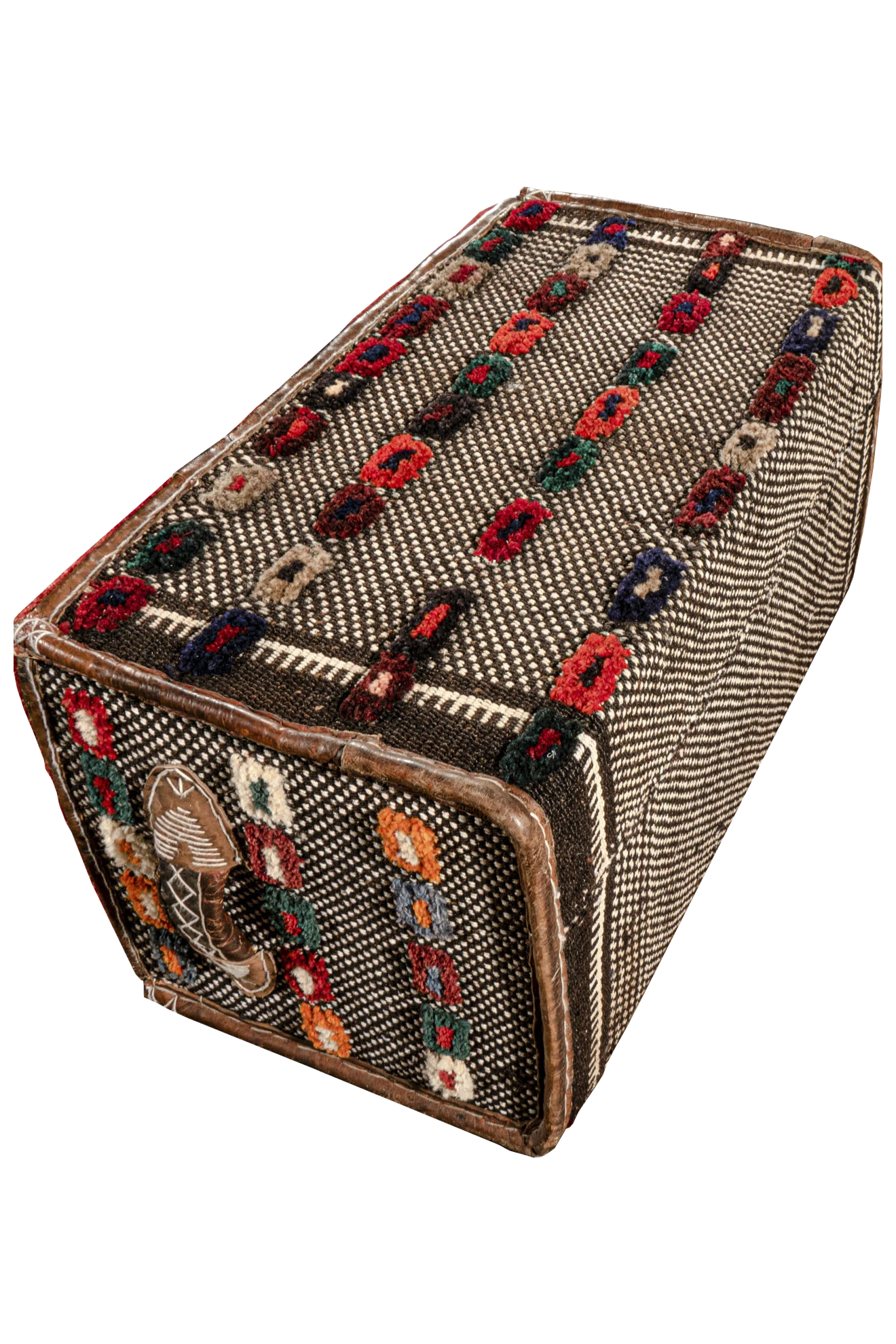 Hocker Unikat - Blumenbänder