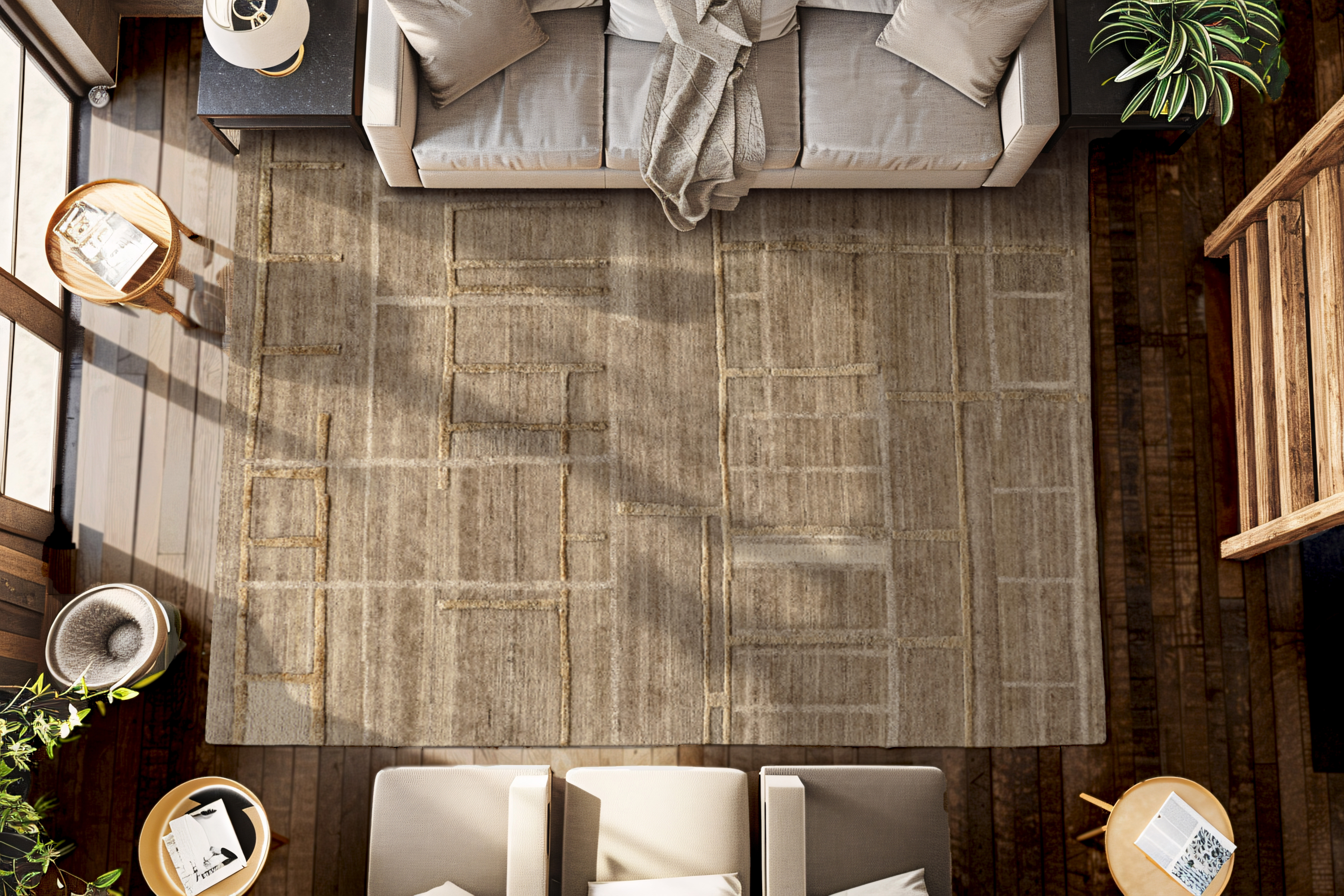 Designteppich Light Shadow aus der Jordan Collection