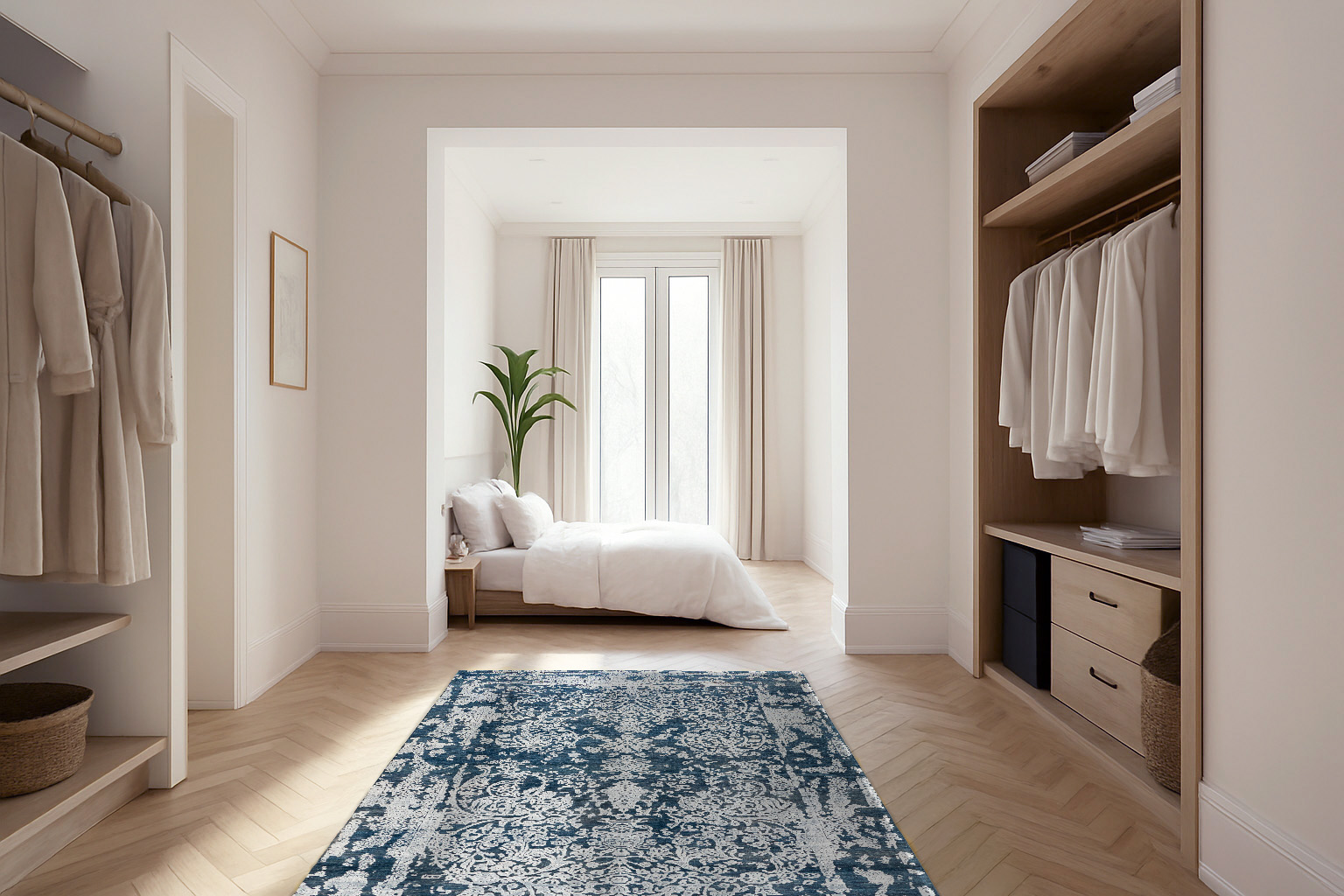 Jordan Collection Designteppich - Blue Taj