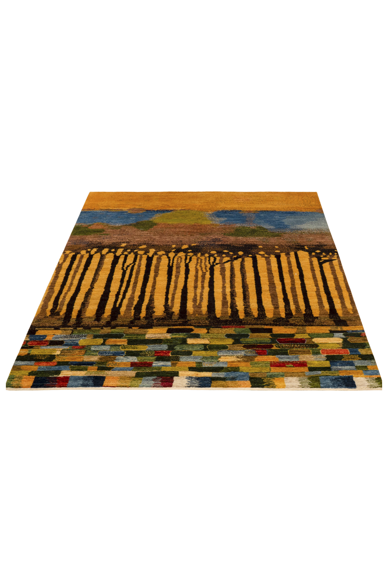 Gabbeh Teppich-Unikat - Baumaquarell