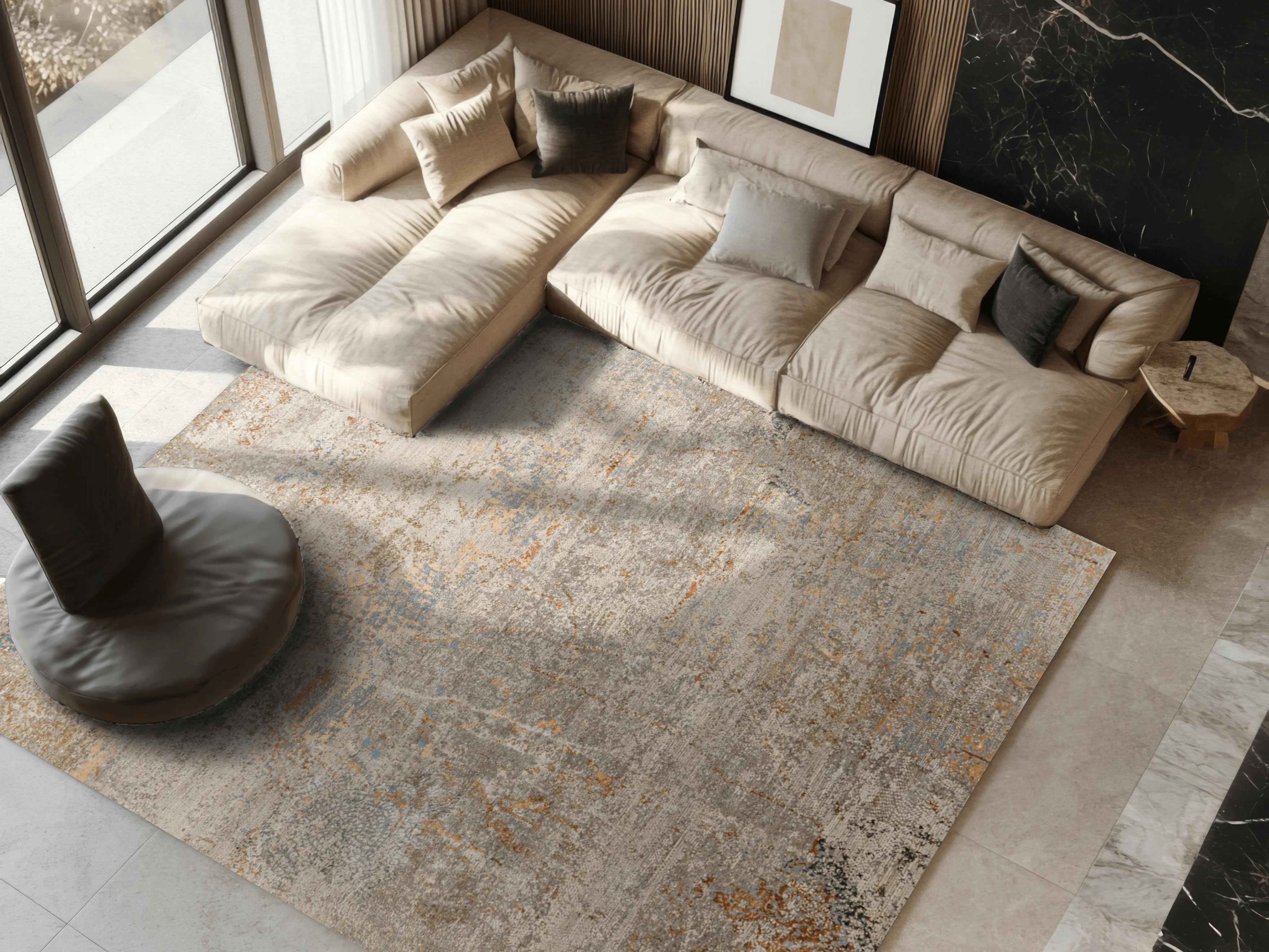 Jordan Collection Designteppich - Honey