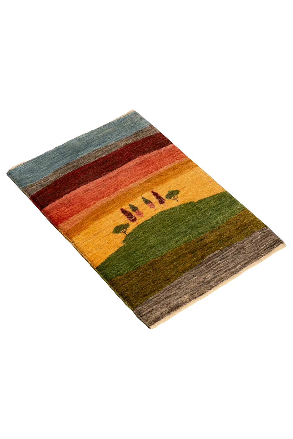 Gabbeh Teppich-Unikat - bunte Baumoase