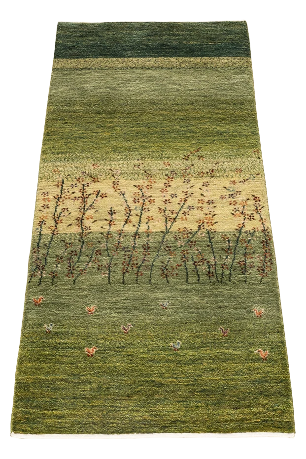 Gabbeh Teppich - Läufer Gräser im Wind