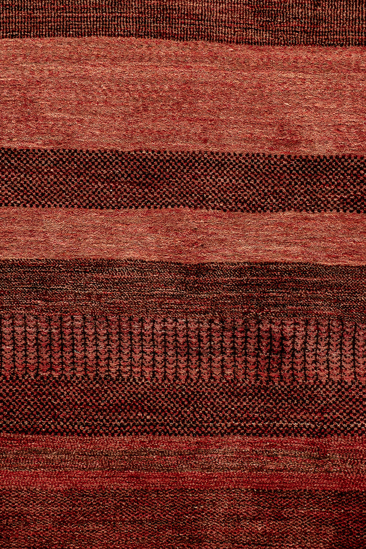 Gabbeh Teppich-Unikat - Rubinglut