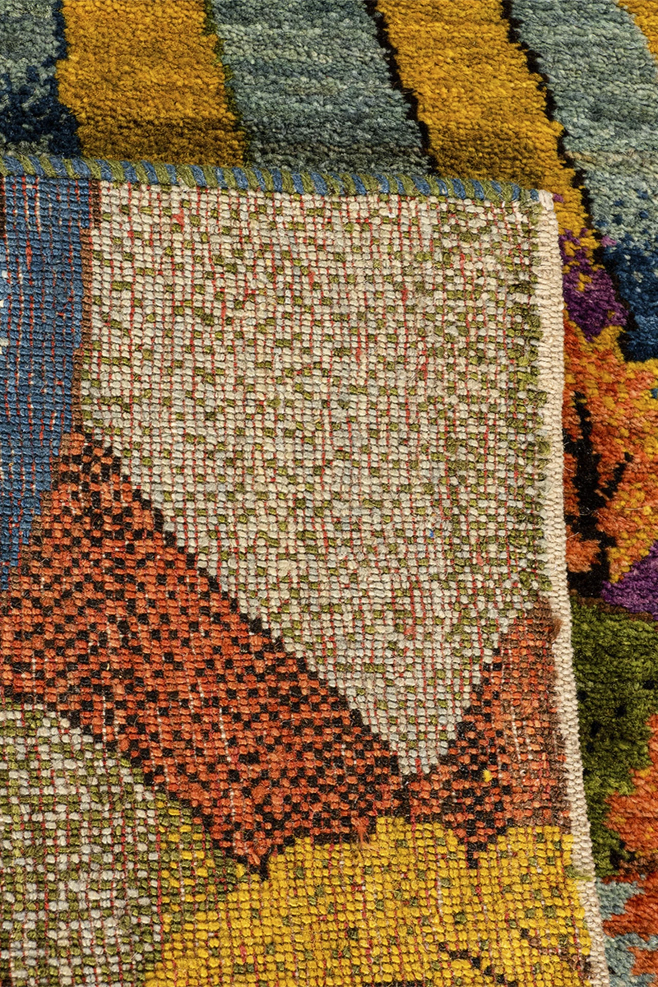 Gabbeh Teppich-Unikat - bunte Herbstlandschaft