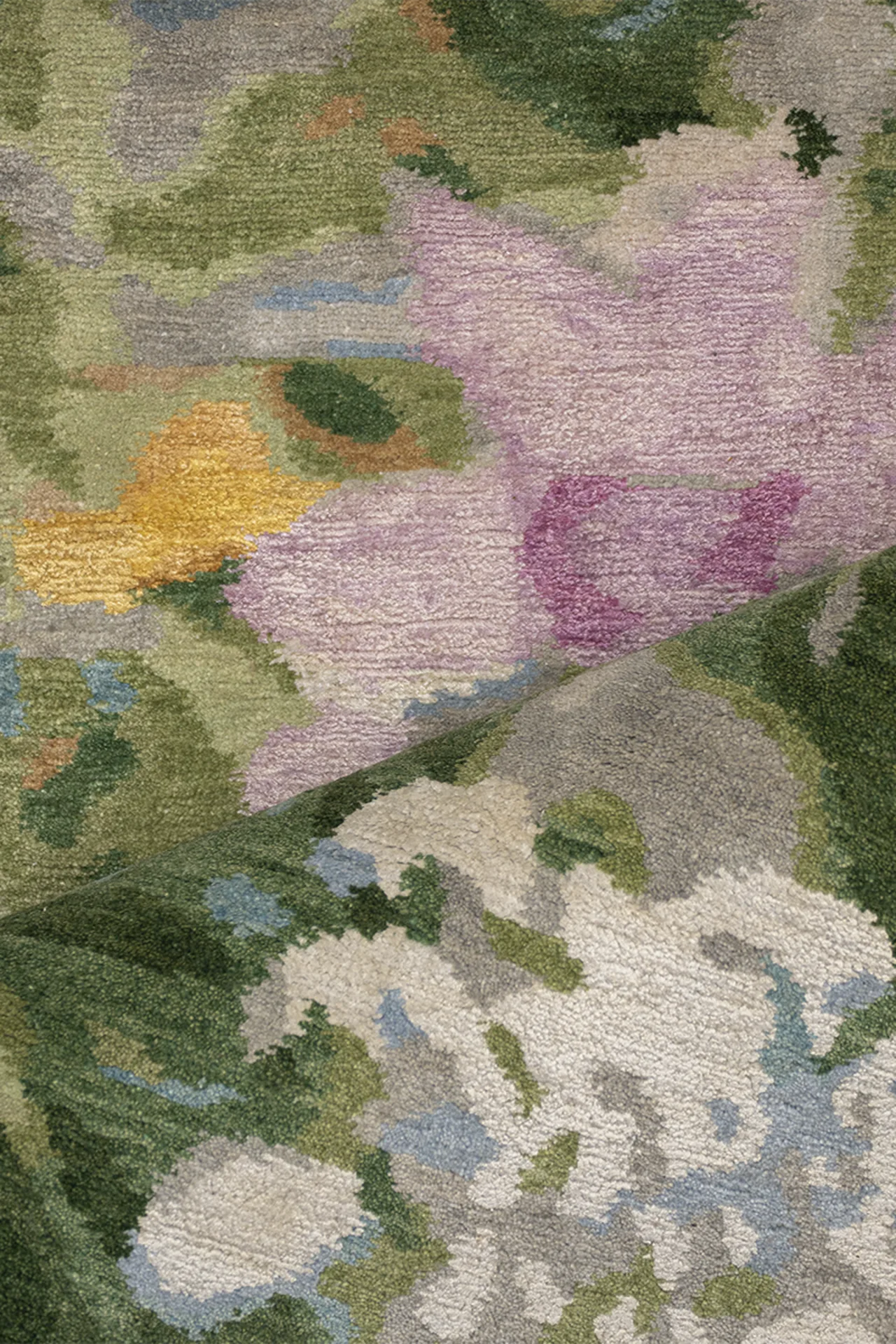 Wool & Silk Teppich - Wild Flowers