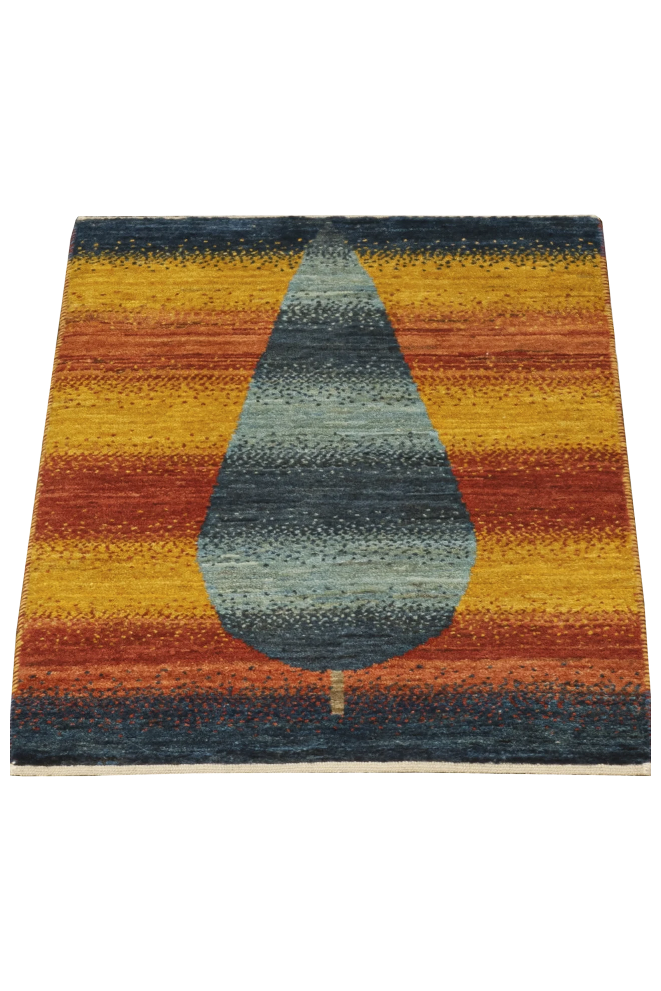 Gabbeh Teppich-Unikat - blaue Zypresse