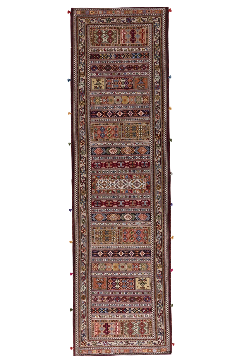 Kelim Teppichläufer - Soumakh Boho