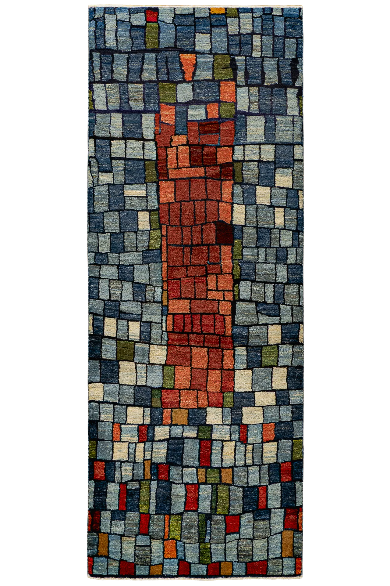Gabbeh Teppichläufer - Mosaikpfad