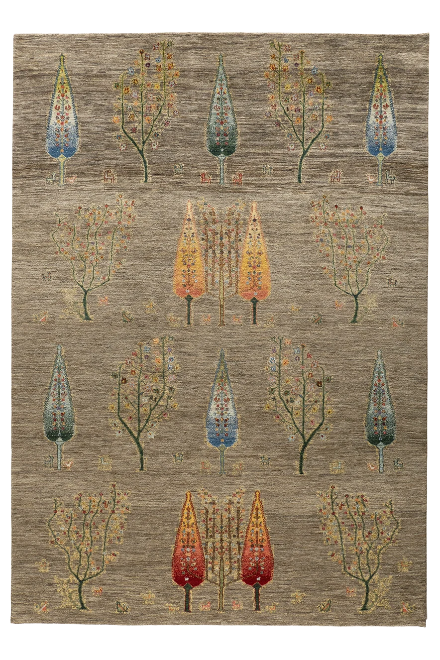 Gabbeh Teppich-Unikat - Garten des Lichts