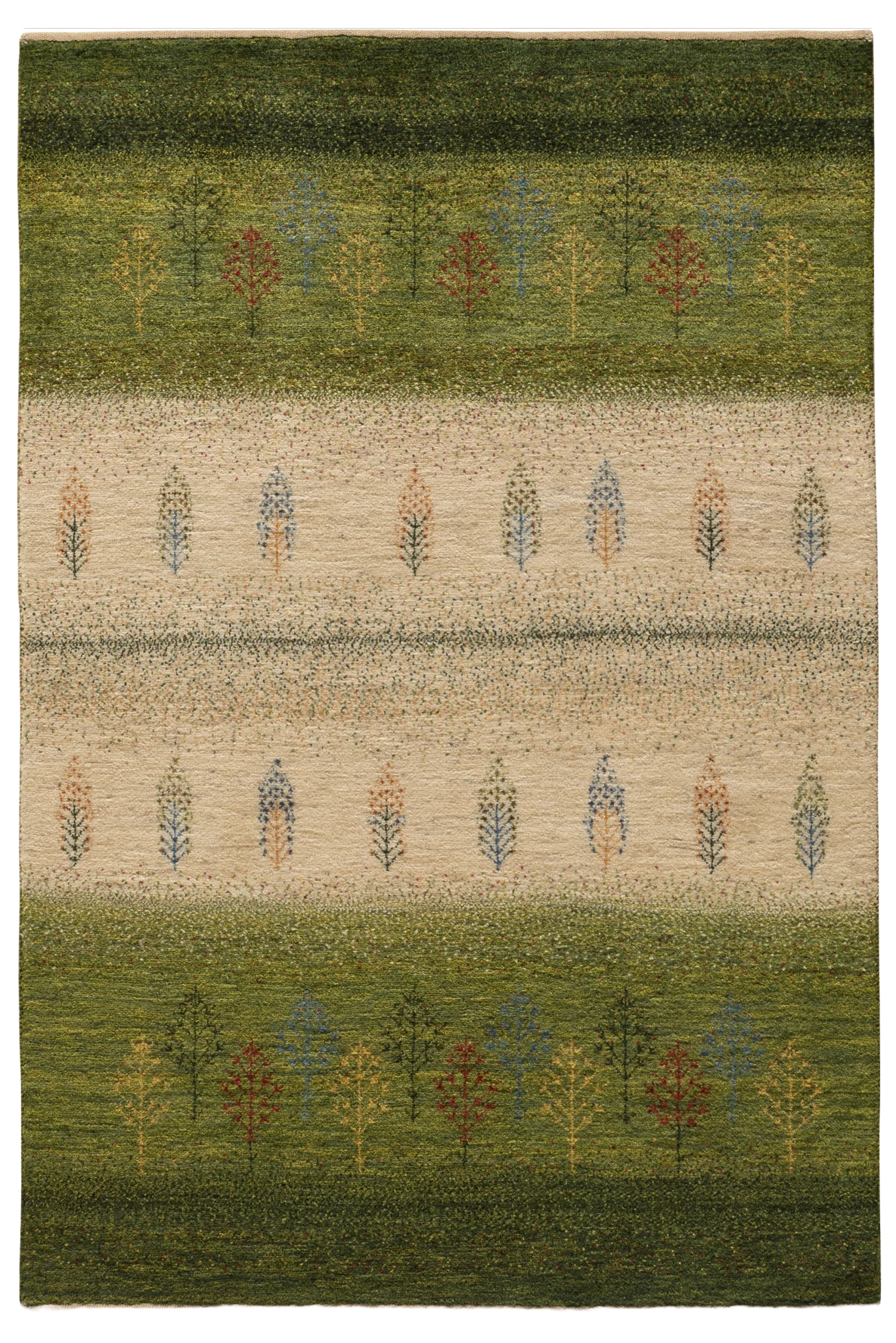 Gabbeh Teppich-Unikat - Spiegelbild